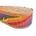 English Spring Meadow Wicker / Willow (Oval) Coffin – Natural Buff & Shining Rainbow